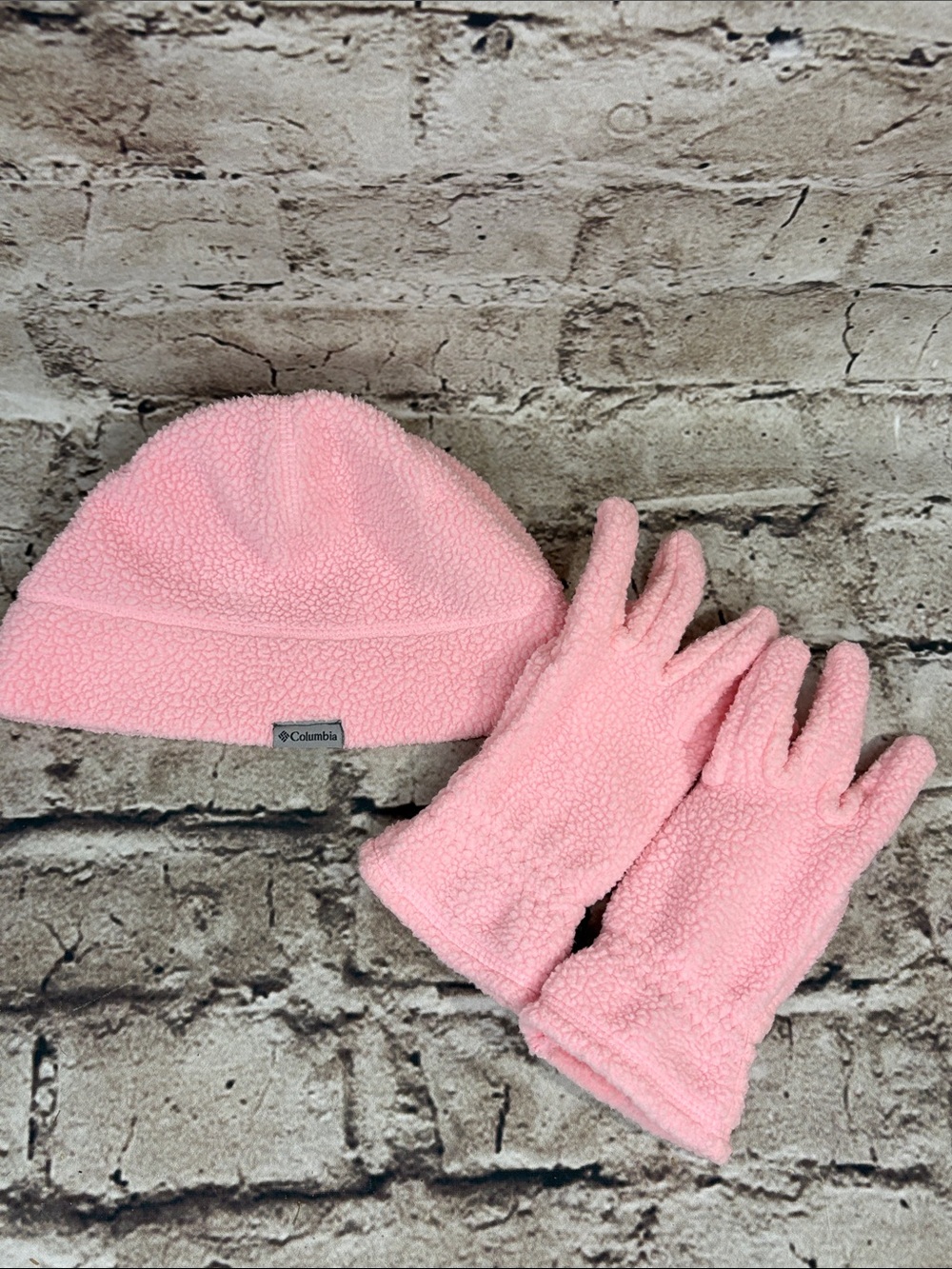 Columbia Boulder Springs Hat and Gloves Set size Small Youth